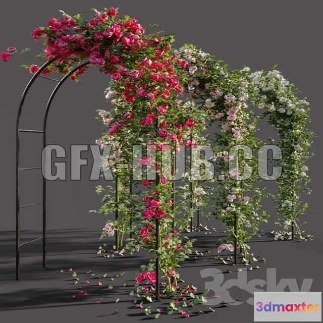 1197376 - FURNITURE 3D MODELS - Arch with roses