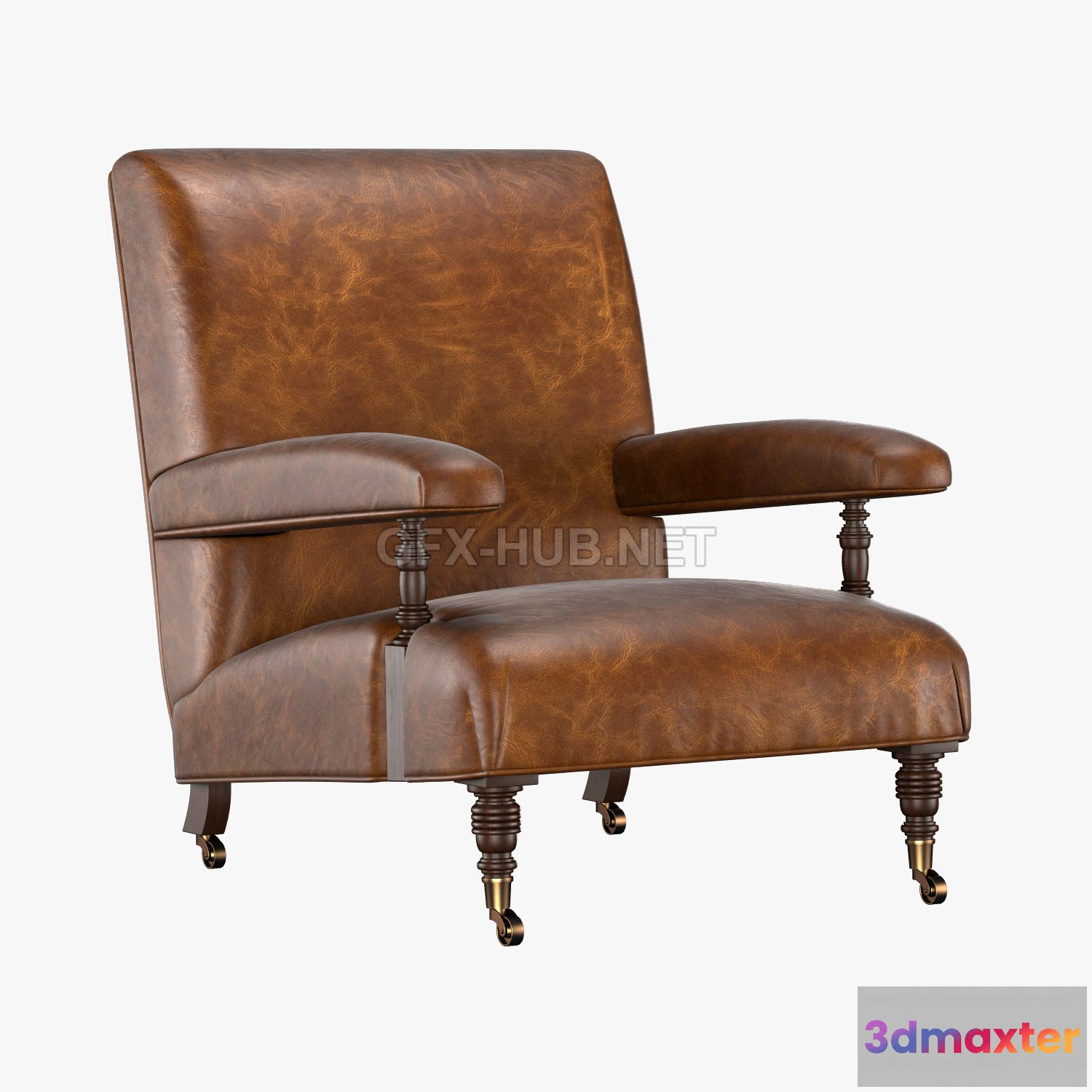 1197426 - FURNITURE 3D MODELS - Armchair 1880S BELGIAN
