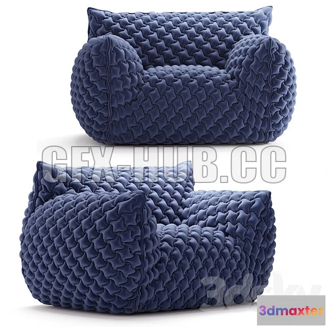 1197464 - FURNITURE 3D MODELS - Armchair NUVOLA Gervasoni
