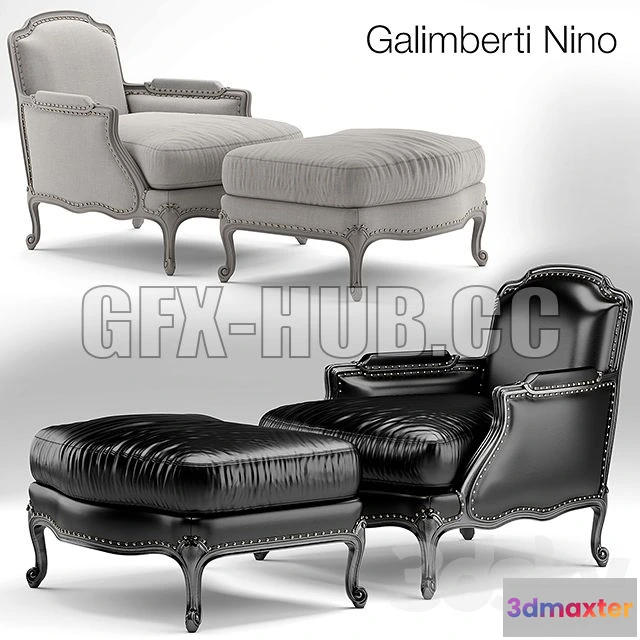 1197468 - FURNITURE 3D MODELS - Armchair Pigra poltrona