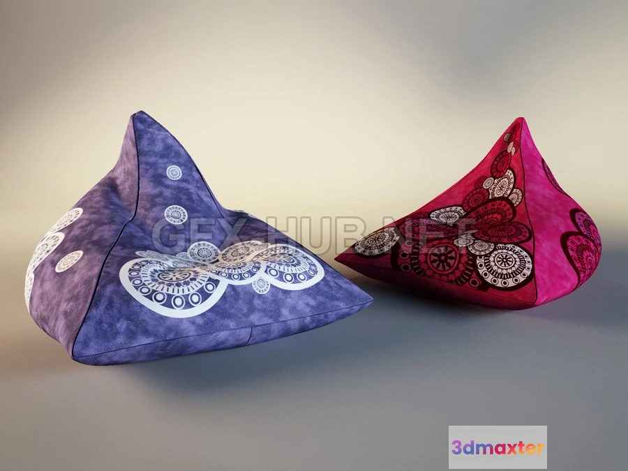 1197474 - FURNITURE 3D MODELS - Armchair pyramid bag by Smartballs