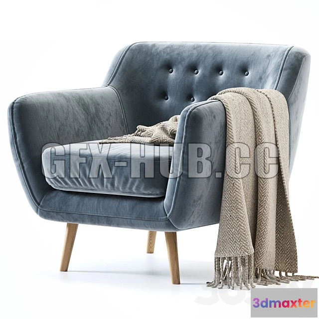 1197490 - FURNITURE 3D MODELS - Armchair Site Barhat Rain