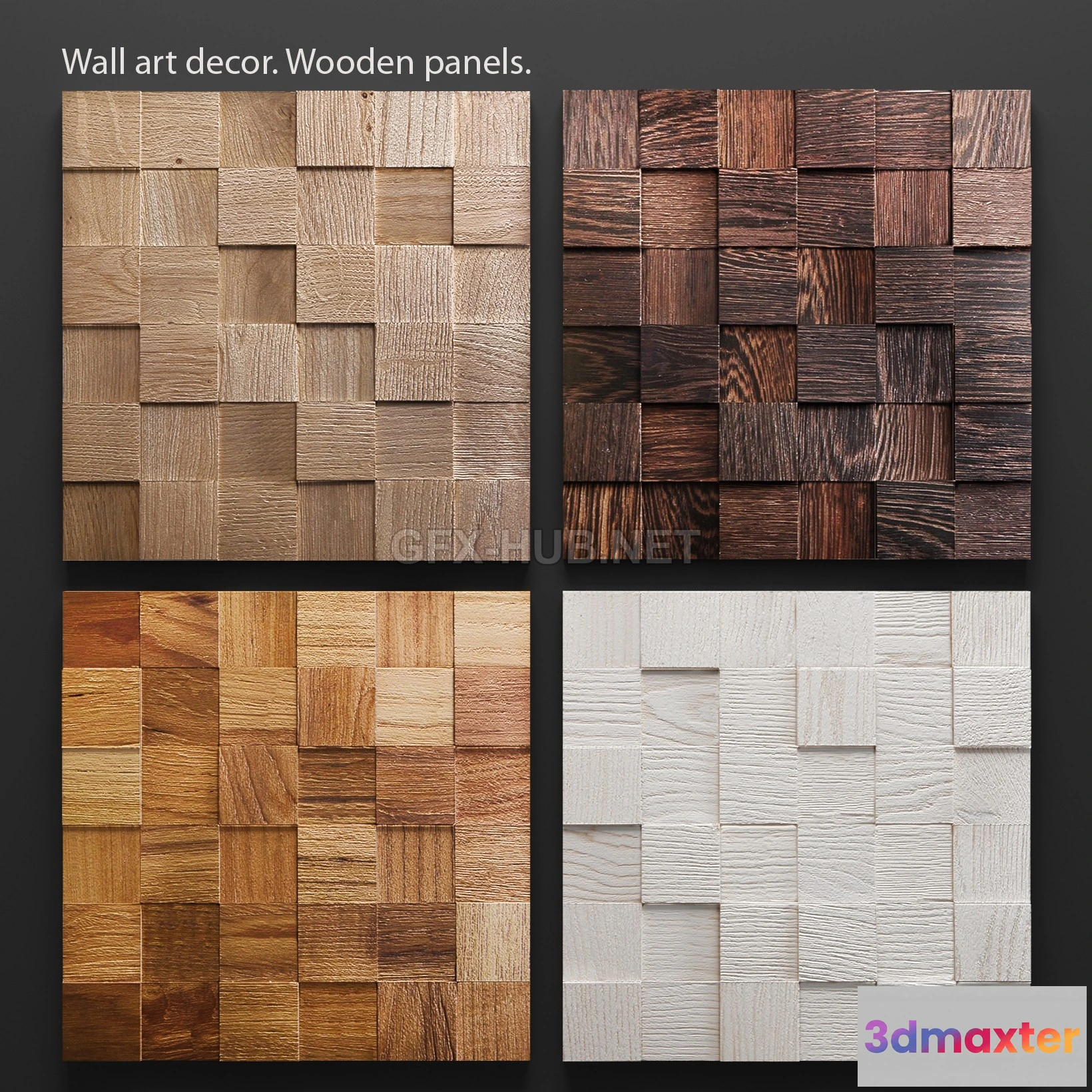 1197526 - FURNITURE 3D MODELS - Art Wood Panels