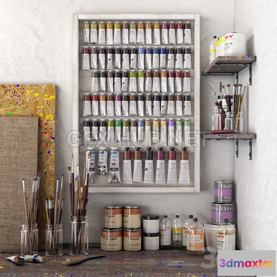 1197528 - FURNITURE 3D MODELS - Art workshop