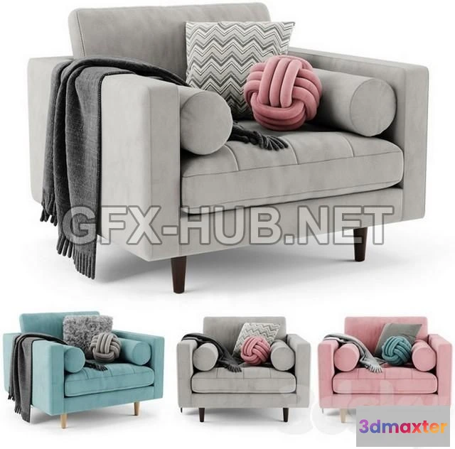 1197542 - FURNITURE 3D MODELS - Article Sven Armchair