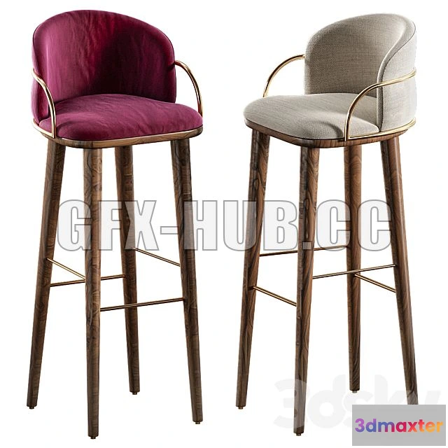 1197556 - FURNITURE 3D MODELS - Arven Barstool by Parla