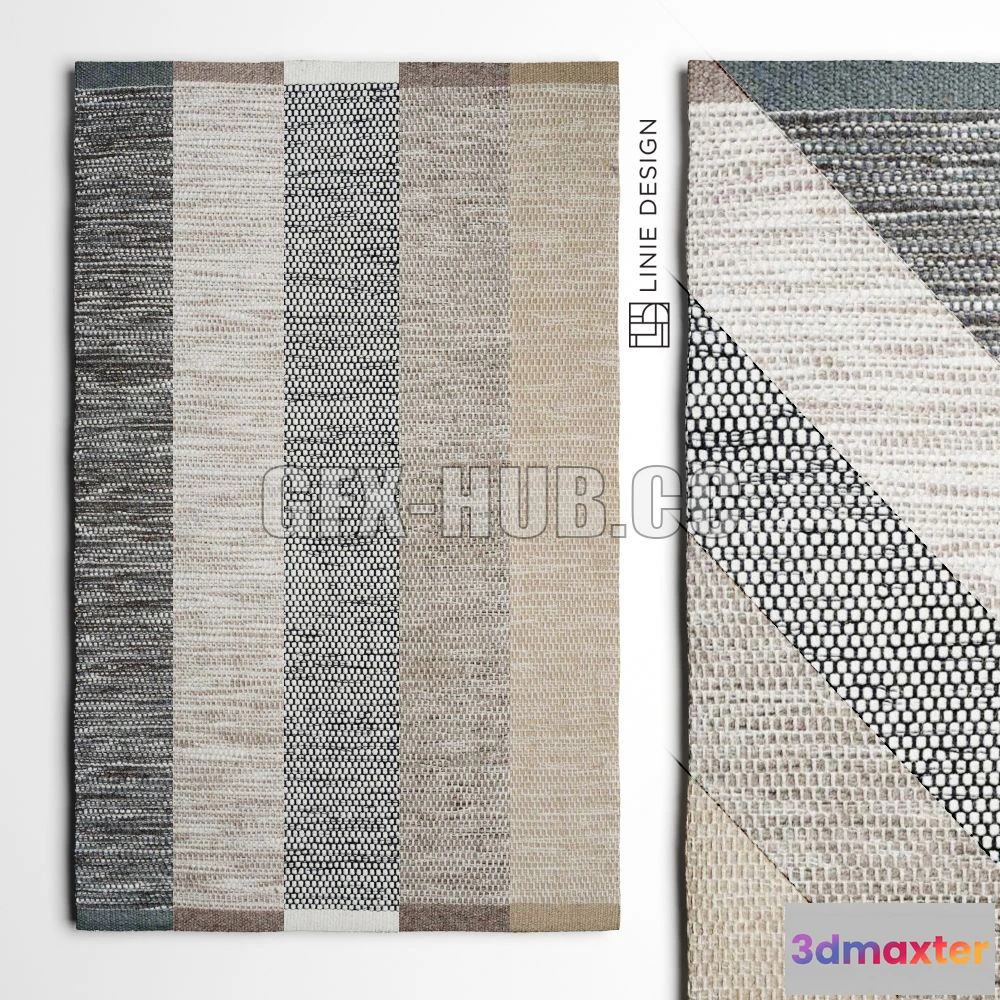 1197562 - FURNITURE 3D MODELS - Asko Rugs By Linie Design