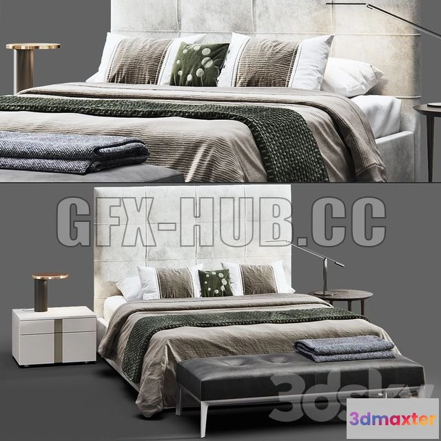 1197564 - FURNITURE 3D MODELS - Askona Elisa Grand bed