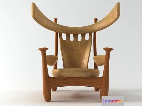 1197570 - FURNITURE 3D MODELS - Aspas armchair 1962