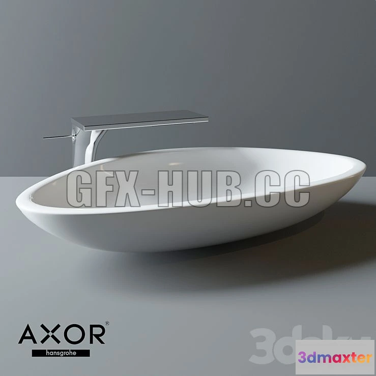 1197640 - FURNITURE 3D MODELS - Axor Massaud washbasin