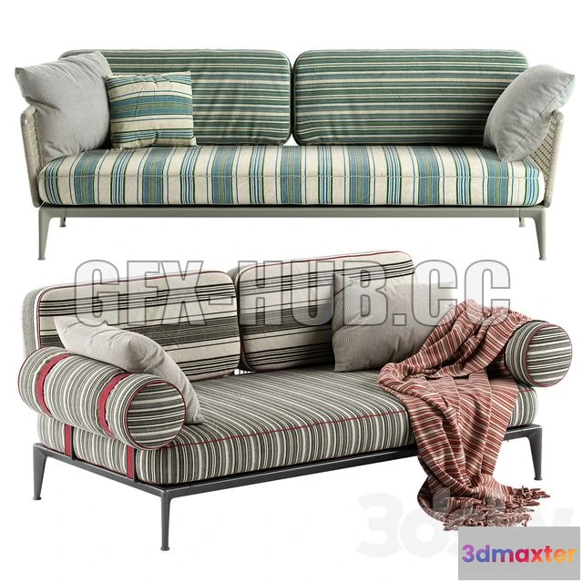 1197646 - FURNITURE 3D MODELS - B & B Italia Ribes Sofa 1