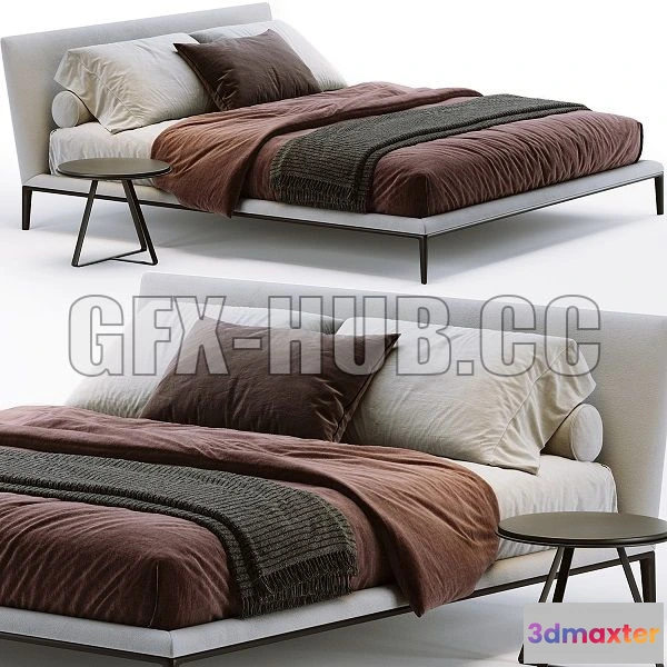 1197648 - FURNITURE 3D MODELS - B&B Italia Atoll Bed