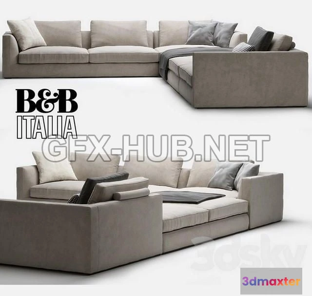 1197658 - FURNITURE 3D MODELS - B&B ITALIA RICHARD