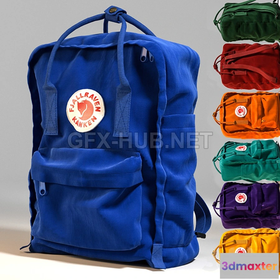 1197682 - FURNITURE 3D MODELS - Backpack FJALLRAVEN