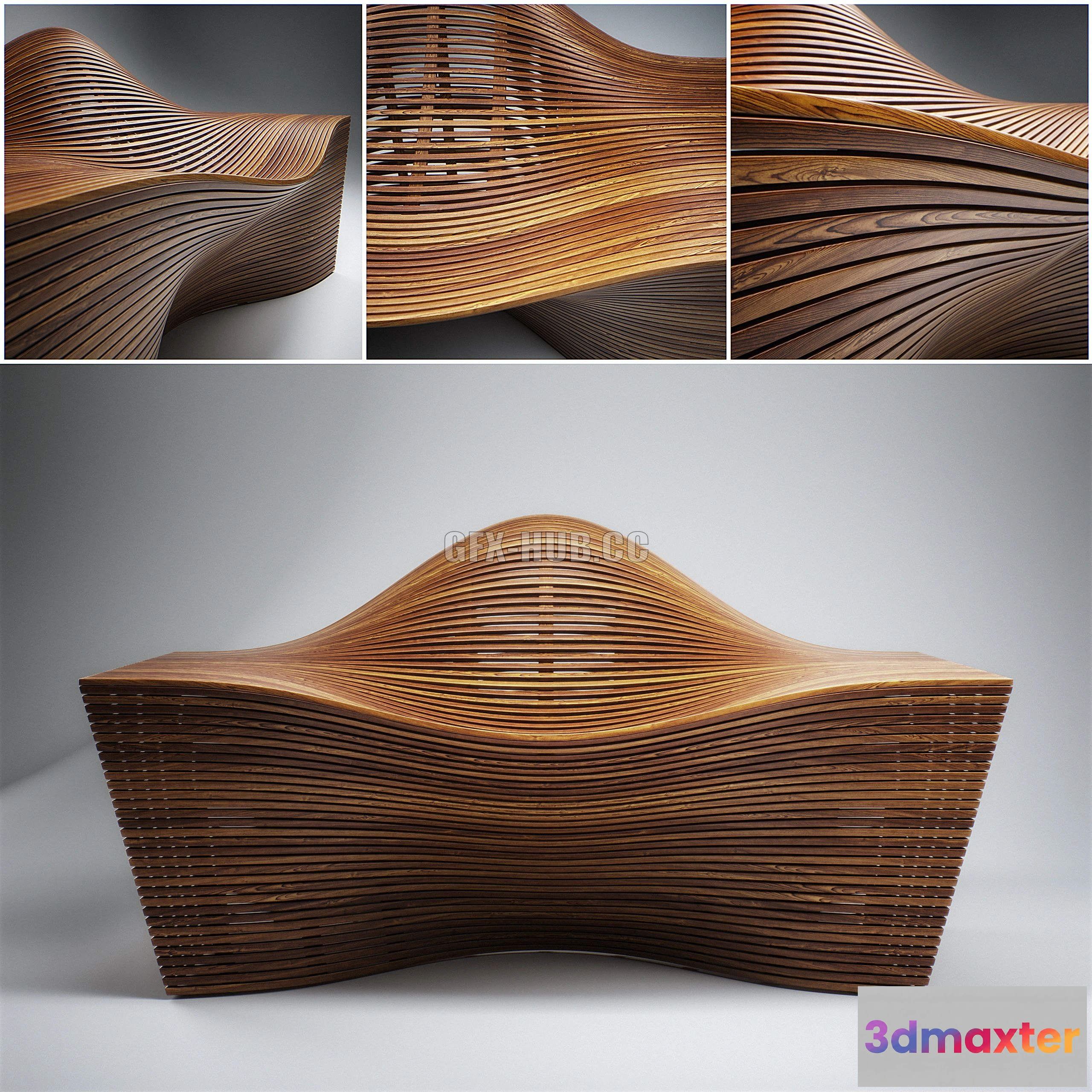 1197692 - FURNITURE 3D MODELS - Bae Se Hwa Steam Bench 12