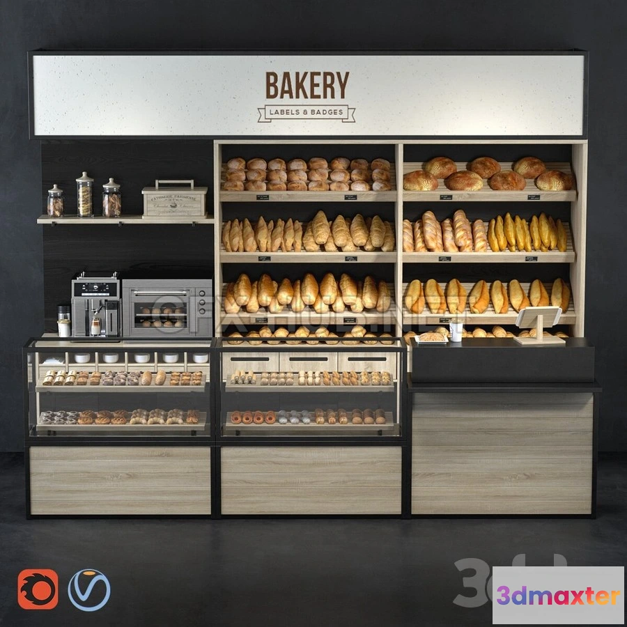 1197712 - FURNITURE 3D MODELS - Bakery