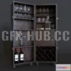 1197740 - FURNITURE 3D MODELS - Bar Cabinet