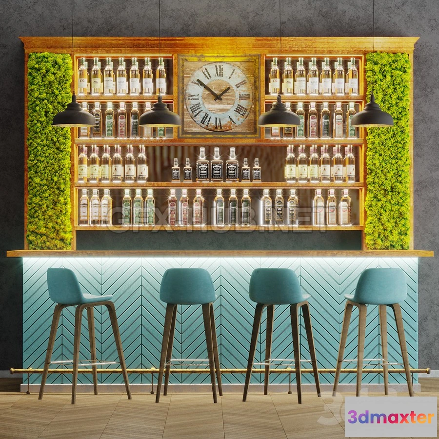 1197760 - FURNITURE 3D MODELS - Bar Stool Eco Loft