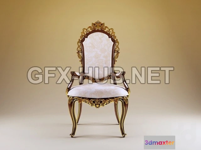 1197782 - FURNITURE 3D MODELS - Baroque chair