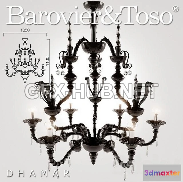 1197786 - FURNITURE 3D MODELS - Barovier&Toso - Dhamar 5596