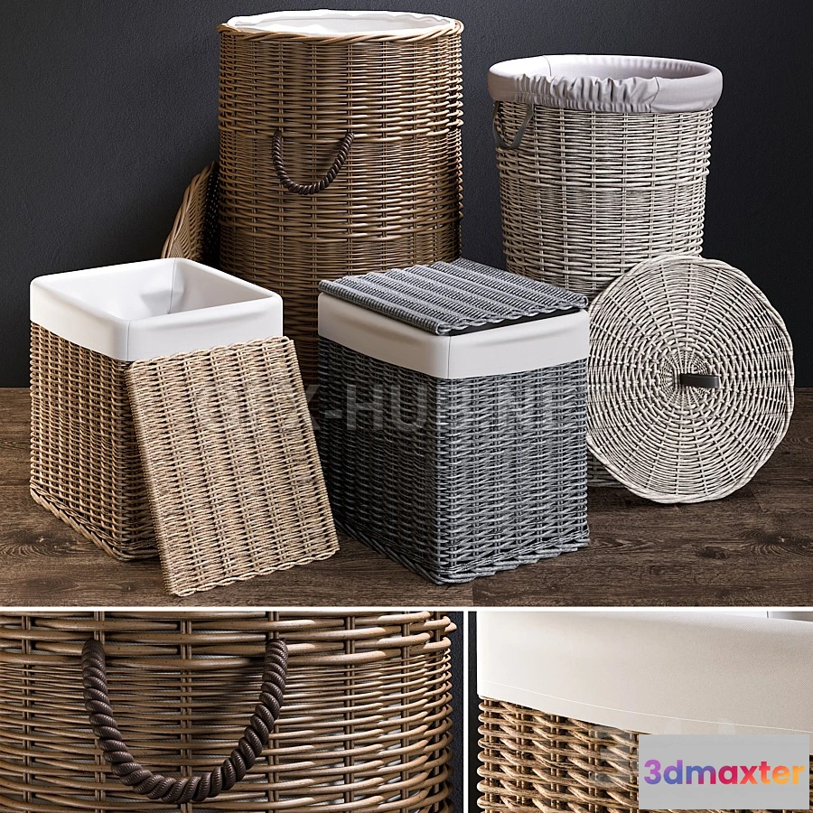 1197798 - FURNITURE 3D MODELS - Baskets 1 (For perezalivku)