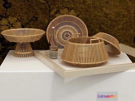 1197800 - FURNITURE 3D MODELS - Baskets