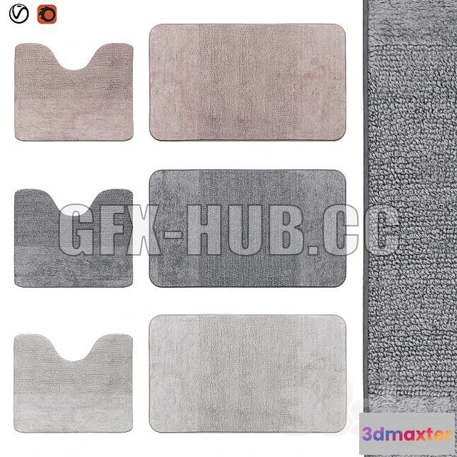1197806 - FURNITURE 3D MODELS - Bath Rugs 38