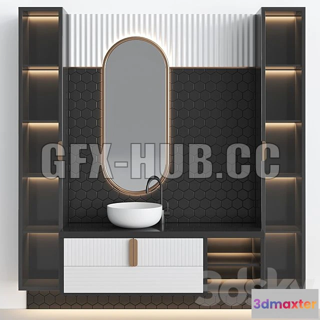1197846 - FURNITURE 3D MODELS - Bathroom Set BS22