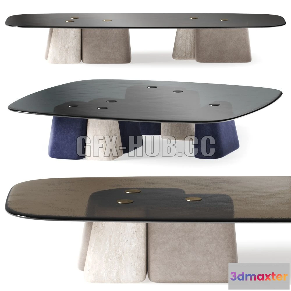 1197868 - FURNITURE 3D MODELS - Baxter Fany Coffee Tables