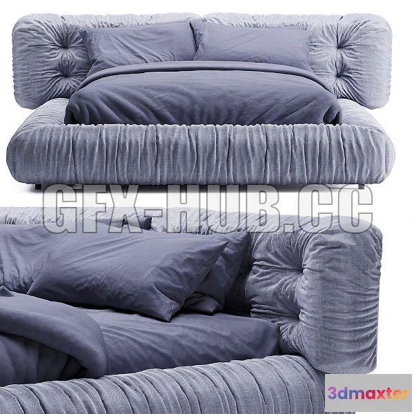 1197872 - FURNITURE 3D MODELS - Baxter Milano Bed2