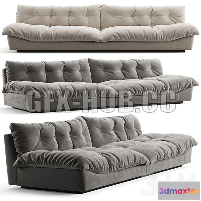 1197874 - FURNITURE 3D MODELS - Baxter Milano Sofa