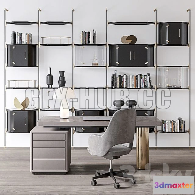 1197878 - FURNITURE 3D MODELS - Baxter Office Set 2