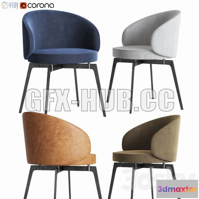 1197902 - FURNITURE 3D MODELS - Bea Dinning Chair Lemamobili