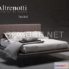 1197936 - FURNITURE 3D MODELS - Bed Altrenotti Decibel