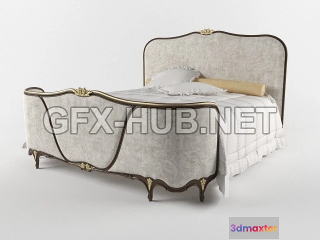 1197940 - FURNITURE 3D MODELS - Bed Angelo Cappellini Vivaldi