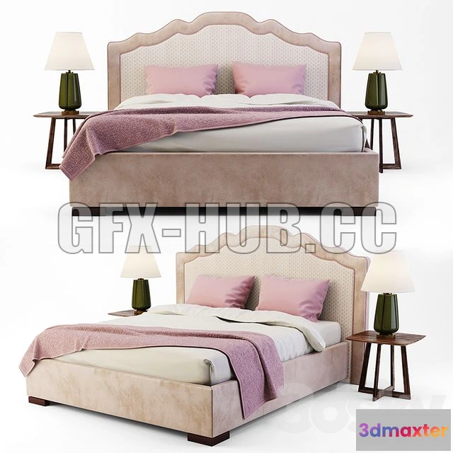 1197952 - FURNITURE 3D MODELS - Bed Costa Bella Laura