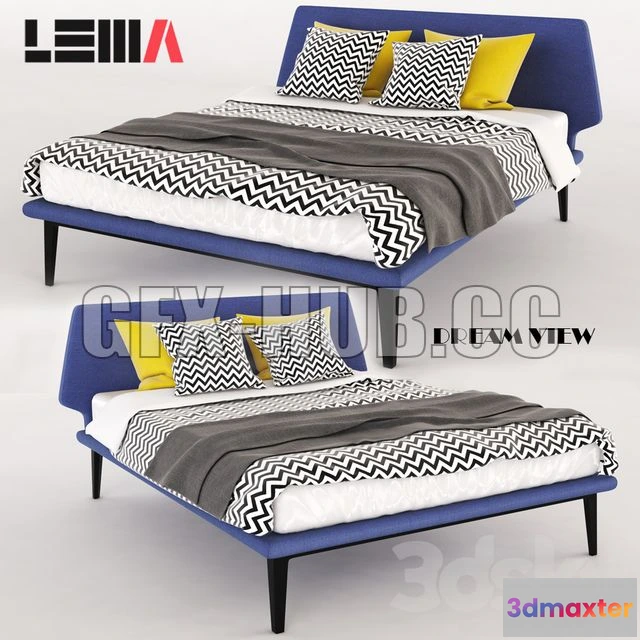 1197958 - FURNITURE 3D MODELS - Bed dream view