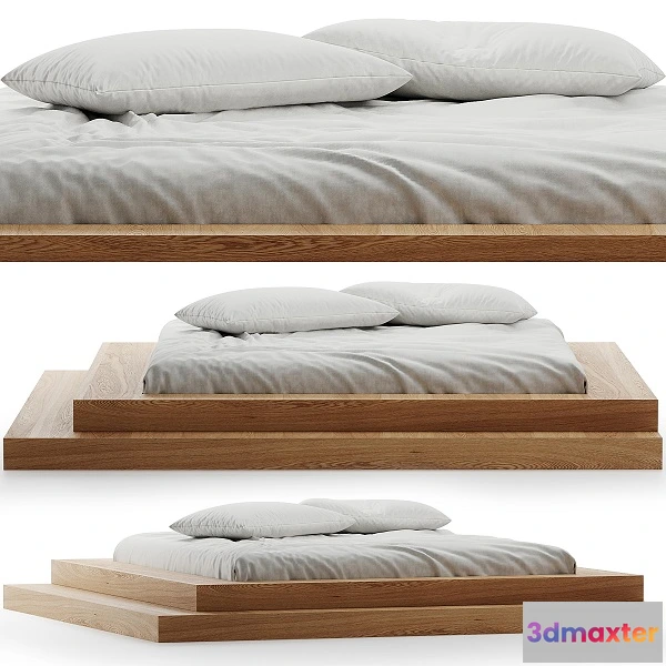 1197980 - FURNITURE 3D MODELS - Bed Linen with Pillows