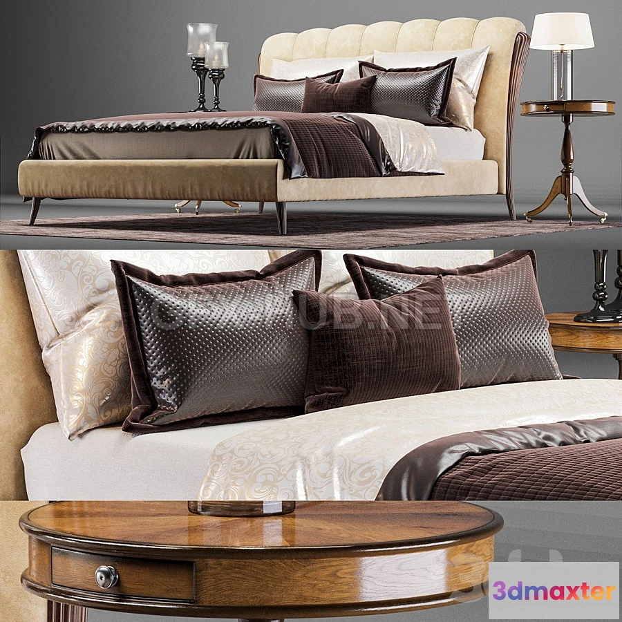 1198000 - FURNITURE 3D MODELS - Bed PIGOLI Ikarus Bed
