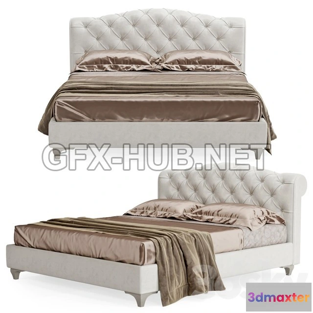 1198024 - FURNITURE 3D MODELS - Bedding Whishes Bed