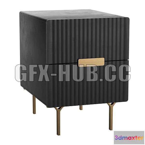 1198028 - FURNITURE 3D MODELS - Bedside Table Gray