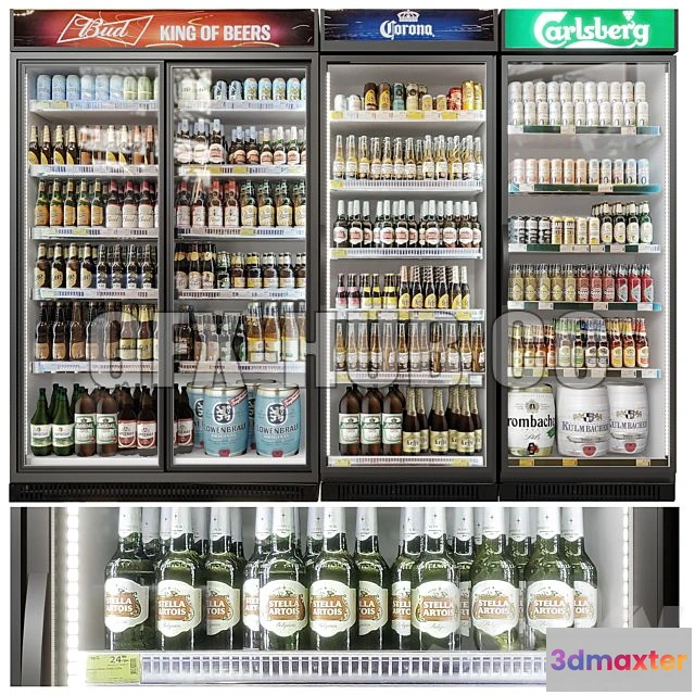 1198038 - FURNITURE 3D MODELS - Beer Fridge