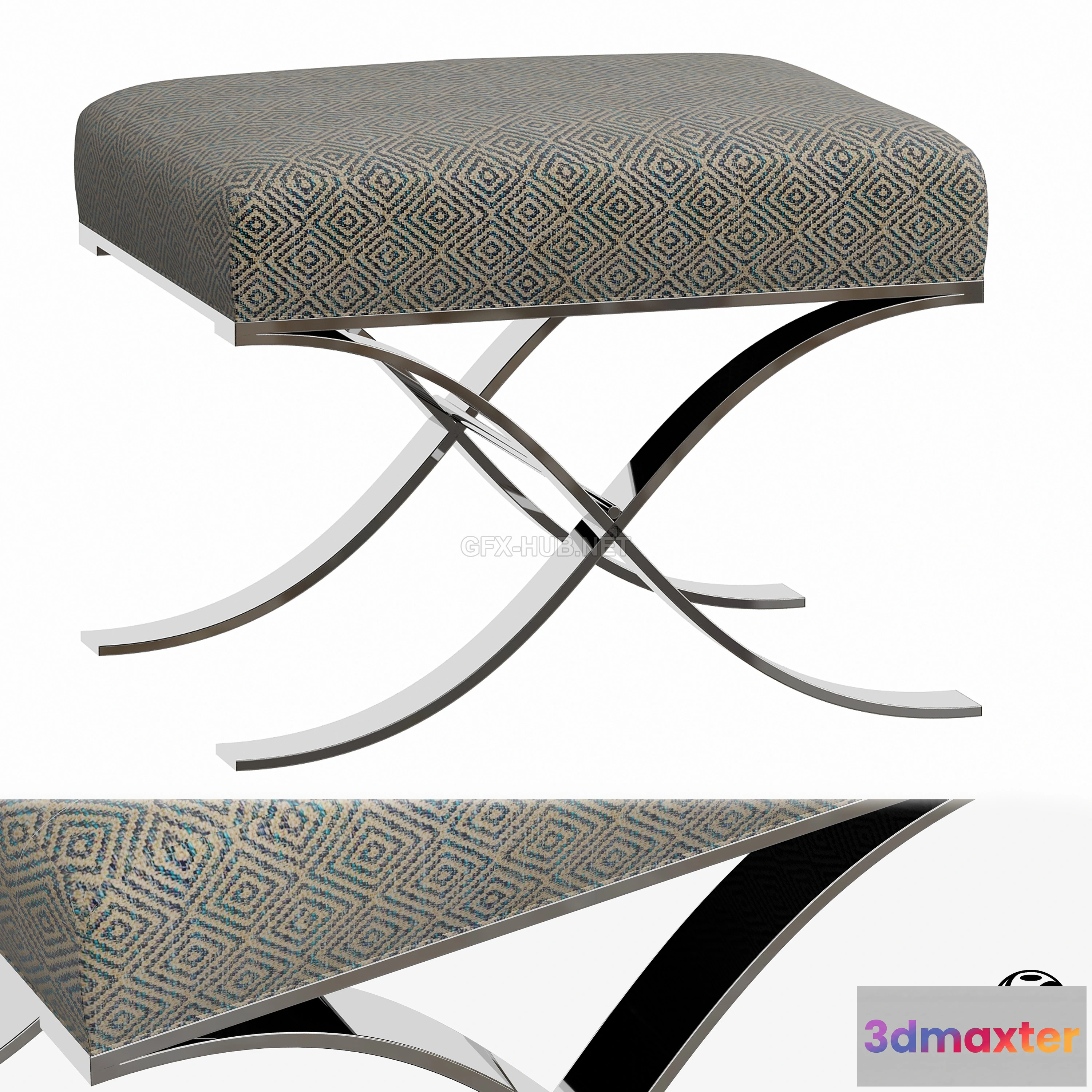 1198070 - FURNITURE 3D MODELS - Bench Volna from My Imagination Lab