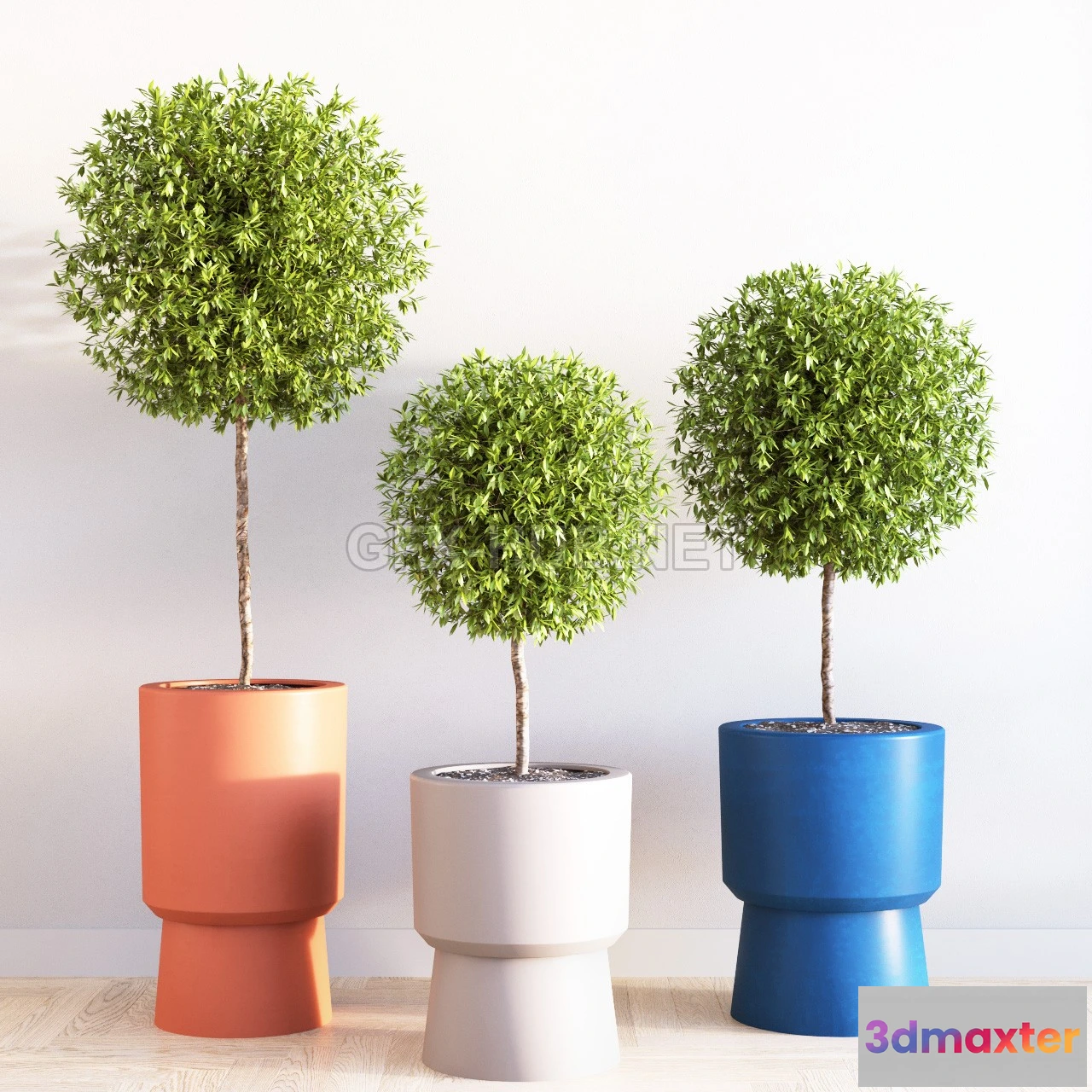 1198126 - FURNITURE 3D MODELS - Bishop pedestal planters