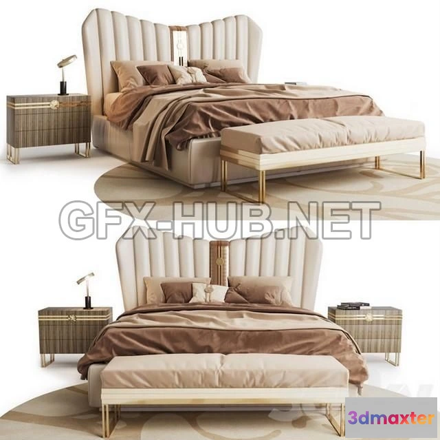 1198138 - FURNITURE 3D MODELS - Bizzotto Bedroom Do Re
