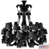 1198154 - FURNITURE 3D MODELS - Black Zenith Chandelier