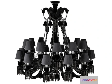 1198154 - FURNITURE 3D MODELS - Black Zenith Chandelier