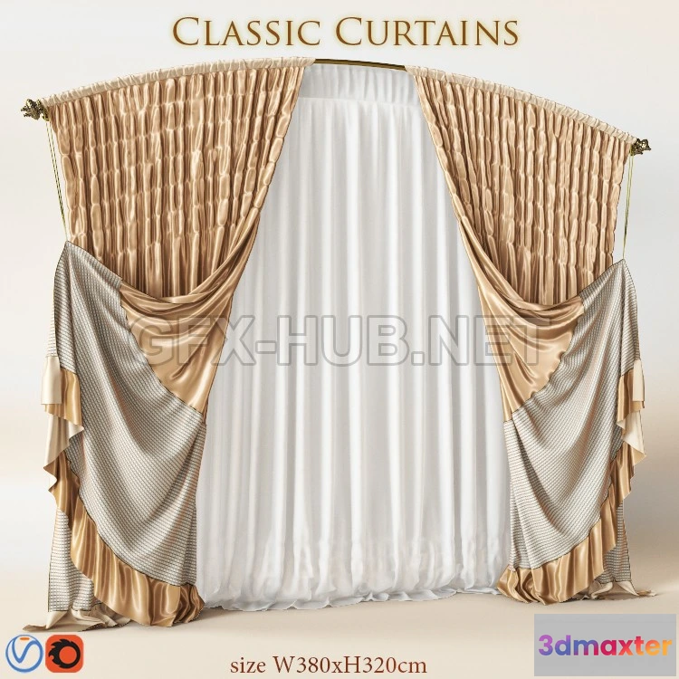 1198164 - FURNITURE 3D MODELS - Blind classic 380х320