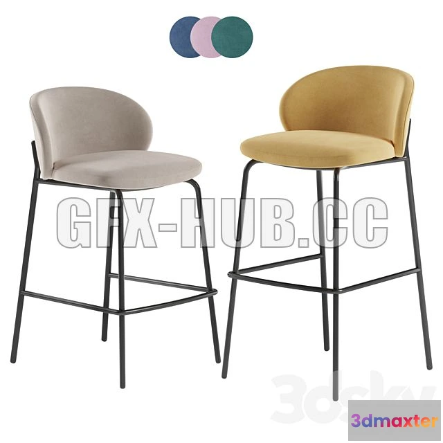 1198226 - FURNITURE 3D MODELS - BoConcept Princeton Barstool