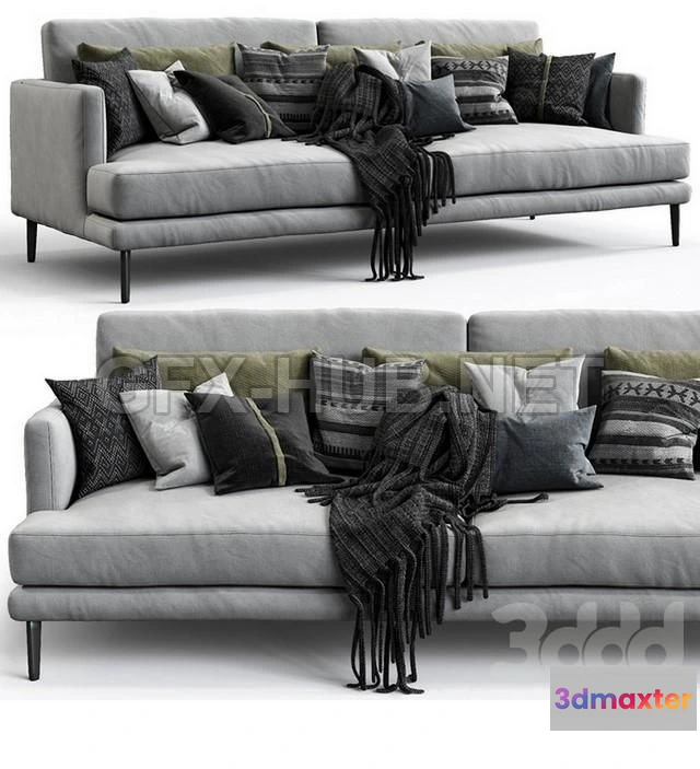 1198264 - FURNITURE 3D MODELS - Bonaldo sofa paraiso